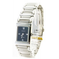 Reloj Xernus Mujer Cadena acero esfera negra caja cuadrada (2)