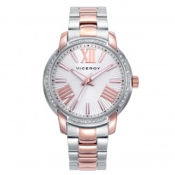 RELOJ VICEROY CHIC MUJER 401266-83 CADENA ACERO BICOLOR IP ROSÉ CAJA ACERO 39 MILÍMETROS BISEL CIRCONITAS BLANCAS ESFERA COLOR B
