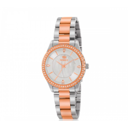 RELOJ MAREA MUJER B54207/2 CADENA ACERO BICOLOR PLATEADO/CHAPADO ROSADO CAJA METAL NICKEL FREE 32 MILÍMETROS BISEL CIRCONITAS BL