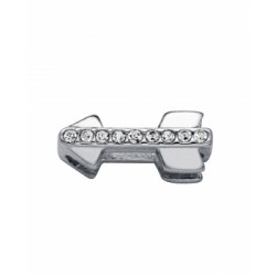 MOTIVO VICEROY PULSERA ACERO FLECHA Y CIRCONITAS BLANCAS 5X12 MILÍMETROS