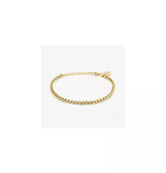 PULSERA HOMBRE RADIANT ACERO IP DORADO ESLABÓN VENECIANA ANCHO 3.5 MILÍMETROS LARGO AJUSATBLE 18-21 CENTÍMETROS