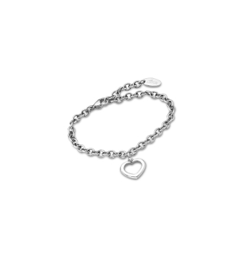 PULSERA LOTUS STYLE MUJER LS1927-2/1 ACERO CON COLGANTE CENTRAL SILUETA DE CORAZÓN LARGO 19 CENTÍMETROS