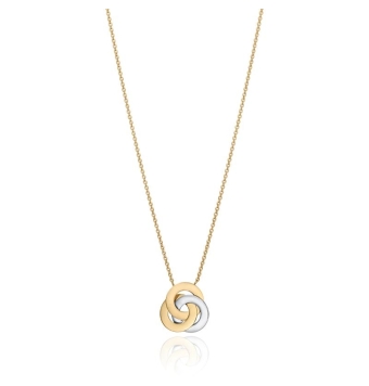 COLLAR VICEROY MUJER ACERO IP DORADO COLGANTE 3 CÍRCULOS ENTRELAZADOS COLOR PLATEADO Y DORADO 22 MILÍMETROS