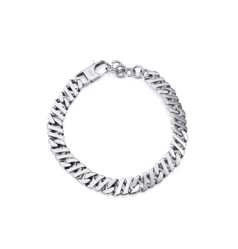 PULSERA VICEROY MAGNUM HOMBRE ACERO CADENA LARGO AJUSTABLE 18.8-21.8 CENTÍMETROS