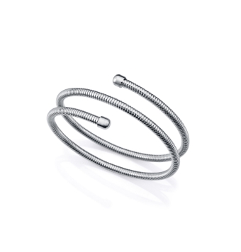 PULSERA RÍGIDA VICEROY CHIC MUJER COLECCIÓN LAURA ESCANES ACERO TUBOGAS HÉLICE DIÁMETRO 6 CENTÍMETROS