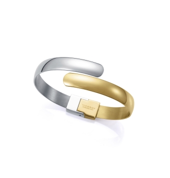 PULSERA RIGIDA VICEROY AIR MUJER ACERO BICOLOR IP DORADO DIÁMETRO 6 CENTÍMETROS