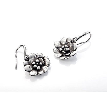 Pendientes de plata Viceroy flor 2 centímetros de diámetro