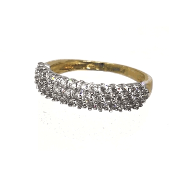 ANILLO CON CIRCONITAS DE ORO