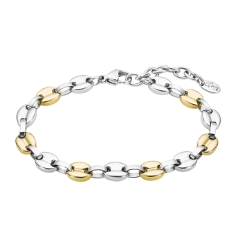 PULSERA LOTUS STYLE URBAN WOMAN LS2124-2/2 MUJER ACERO BICOLOR IP DORADO LARGO AJUSTABLE 21 CENTÍMETROS