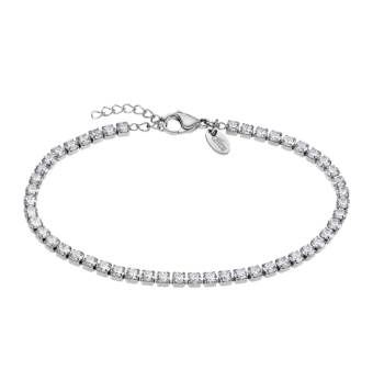 PULSERA LOTUS STYLE URBAN WOMAN MUJER LS2341-2/1 ACERO RIVIERE CIRCONITAS BLANCAS ANCHO 3 MILÍMETROS LARGO AJUSTABLE 17-19.5 CEN