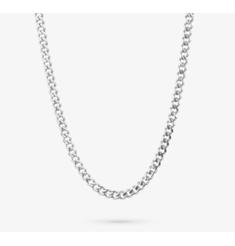 CADENA RADIANT HOMBRE ACERO BARBADA 6 MILÍMETROS DE ANCHO 52 CNETÍMETROS DE LARGO AJUSTABLE A 55 CENTÍMETROS