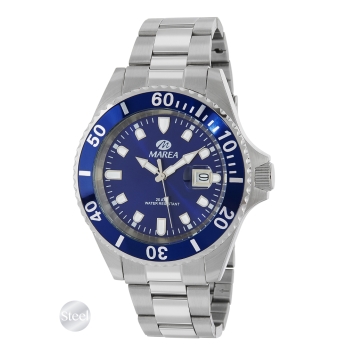 RELOJ MAREA CLASSY HOMBRE B36094/17 CADENA ACERO CAJA ACERO 43 MILÍMETROS BISEL AZUL ESFERA AZUL CON CALENDARIO