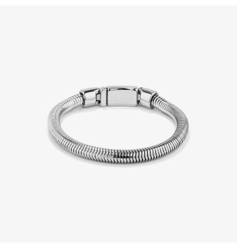 PULSERA HOMBRE RADIANT ACERO SNAKE 6 MILÍMETROS 21 CENTÍMETROS DE LONGITUD CIERRE PRESIÓN