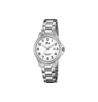 RELOJ LOTUS CLÁSICO MUJER 18655/1 CADENA ACERO CAJA ACERO 32.5 MILÍMETROS ESFERA COLOR BLANCO CON CALENDARIO