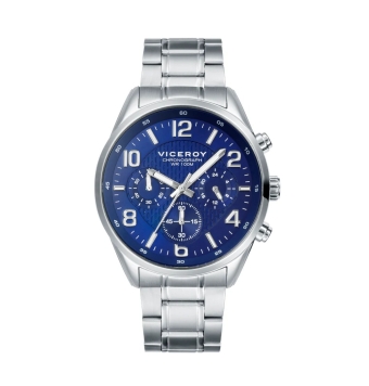 RELOJ CRONÓGRAFO VICEROY MAGNUM HOMBRE 401017-35 CADENA ACERO CAJA ACERO 40 MILÍMETROS ESFERA COLOR AZUL