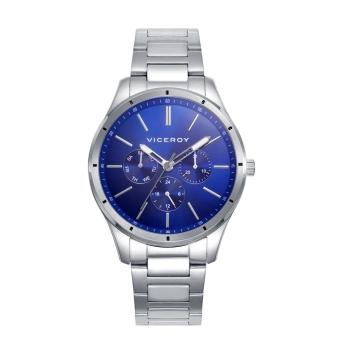 RELOJ VICEROY CRONÓGRAFO HOMBRE CAJA ACERO 41 MILÍMETROS ESFERA AZUL CADENA ACERO