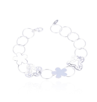 PULSERA PLATA ARTICULADA LISA