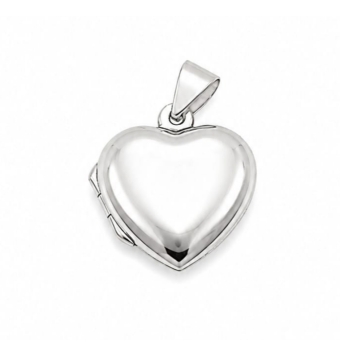 COLGANTE PORTAFOTOS PLATA DE LEY 925 CORAZÓN LISO 20X20 MILÍMETROS