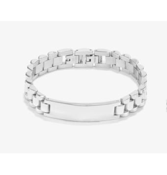 PULSERA RADIANT HOMBRE ESCLAVA ACERO ESLABONES 12 MILÍMETROS DE ANCHO 20 CENTÍMETROS DE LARGA AJUSTABLE