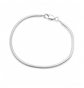 PULSERA MUJER PLATA DE LEY 925 COLA DE RATÓN ANCHO 1.7 MILÍMETROS LARGO 18 CENTÍMETROS
