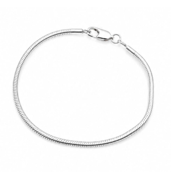 PULSERA MUJER PLATA DE LEY 925 COLA DE RATÓN ANCHO 1.9 MILÍMETROS LARGO 22 CENTÍMETROS