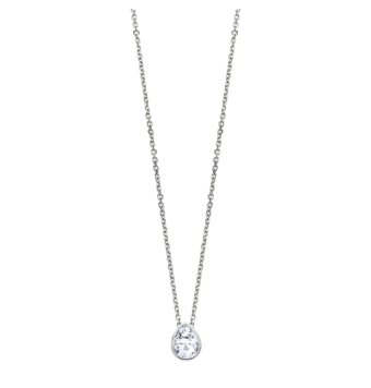 GARGANTILLA LOTUS SILVER PURE ESSENTIAL MUJER LP3079-1/1 PLATA DE LEY 925 FORMA DE LÁGRIMA 7X10 MILÍMETROS PIEDRA BLANCA LARGO 4