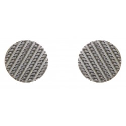 PENDIENTES REDONDOS DE PLATA 10 MM DE ALTO